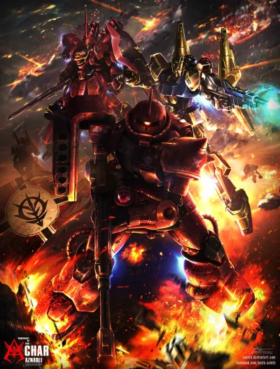 n.....S - #randomanimeshit #mechy #gundam #charaznable #sazabi #hyakushiki #redcomet ...