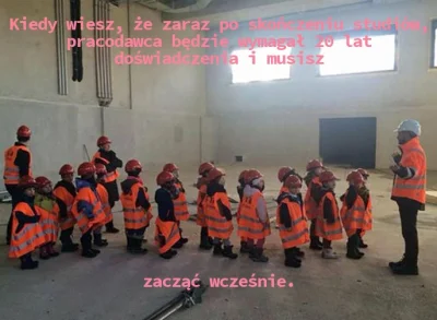 k.....v - > Kiedy wiesz, że zaraz po skończeniu studiów, pracodawca będzie wymagał 20...