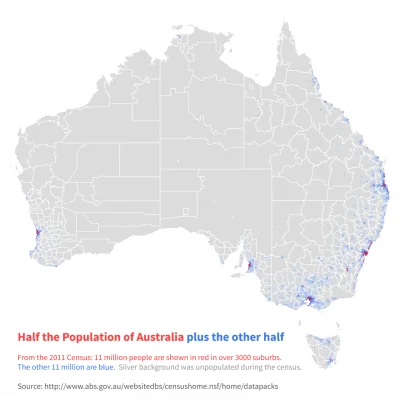 Lifelike - #australia #demografia #mapy #kartografiaekstremalna #ciekawostki #graphsa...