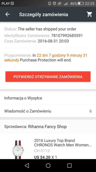 olifjaturq - Jak nie przyjdzie to kiedy spór zakładać? #aliexpress