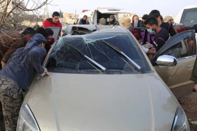 stahs - Tak wygląda samochód, w którym zginął Abu al-Kair al-Masriego - jeden z przyw...
