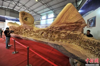 hops - Największa wykonana z jednego kawałka drewna rzeźba świata #mikroreklama #dzie...