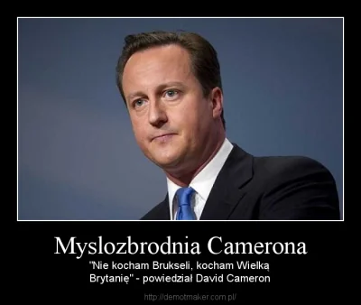 hrabiaeryk - David Cameron dokonał myślozbrodni. Wyobrażacie sobie, co by się działo ...