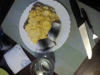 anonymous_derp - Dzisiejsza kolacja: Smażowa szynka mielona, jajecznica z 7 jaj, mary...