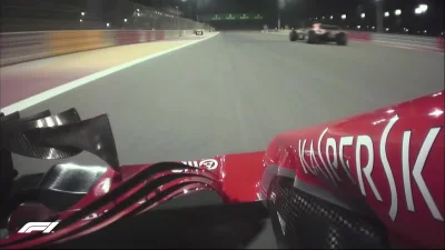 szumek - Przednie skrzydło Ferrari Vettela deformuje się na dohamowaniu.
#f1