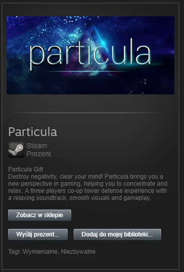 w.....y - Możesz wygrać Grę Particula w formie prezentu Steam (do otrzymania wymagany...