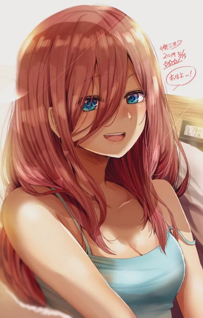 FuzzyWuzzy_ - #randomanimeshit #thequintessentialquintuplets #mikunakano #blushedface...