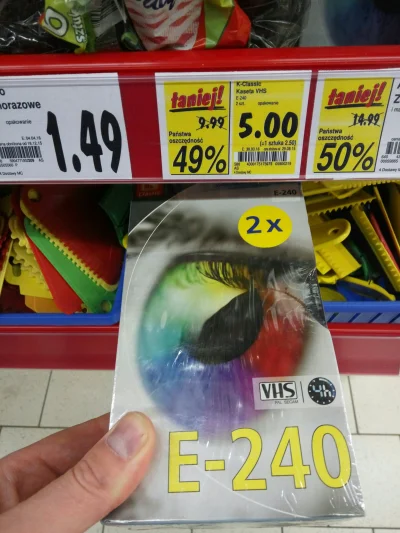 grekzorba - mirki prędko do #kaufland bo #promocje na kasety VHS ! 2 po 5 pln #cebula...