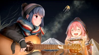 bakayarou - #anime #randomanimeshit #yurucamp #rinshima #nadeshikokagamihara #