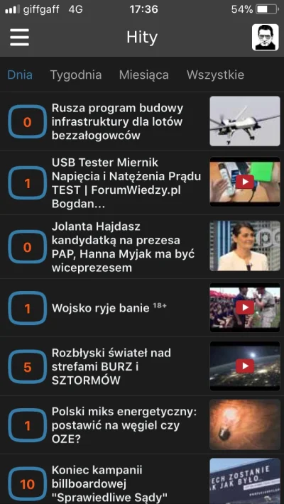 oldskul - Mirki dlaczego w aplikacji wykopu na iOS przestały działać zakładka hity. P...