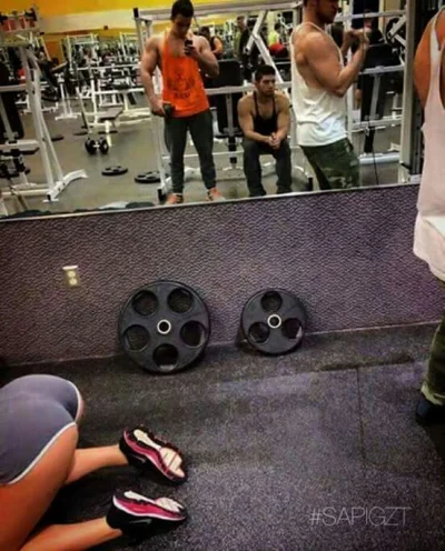 sieczkobrzeczek - takie tam selfie z siłowni