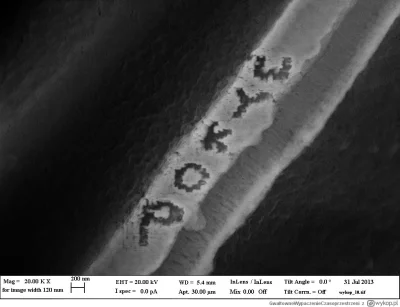 Lesnikowski - @michalson18: Kiedyś na mirko wrzucono napis wykop w skali nanometrów. ...