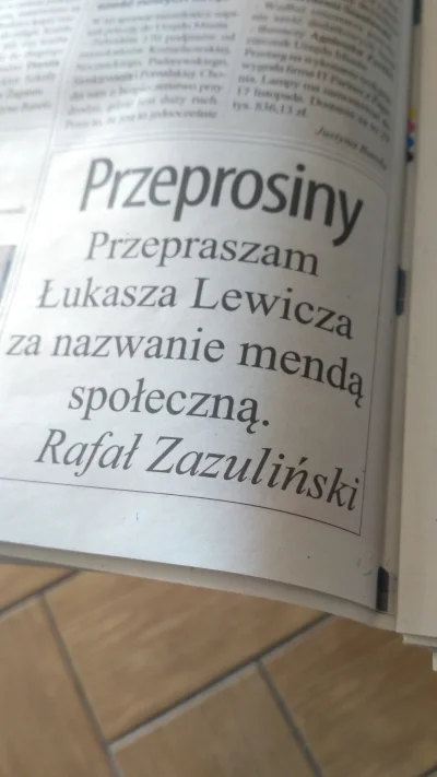 tomekamila - #przeprosiny #gazeta #menda #mendaspoleczna #heheszki