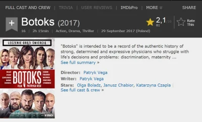 Beer_Geek - Na IMDB jest prawdziwa ocena filmu, może nawet lekko zawyżona ( ͡° ͜ʖ ͡°)