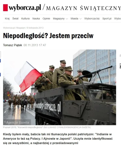 L.....s - Dlaczego jestem przeciw niepodległości? Bo to podległość, podległość wobec ...