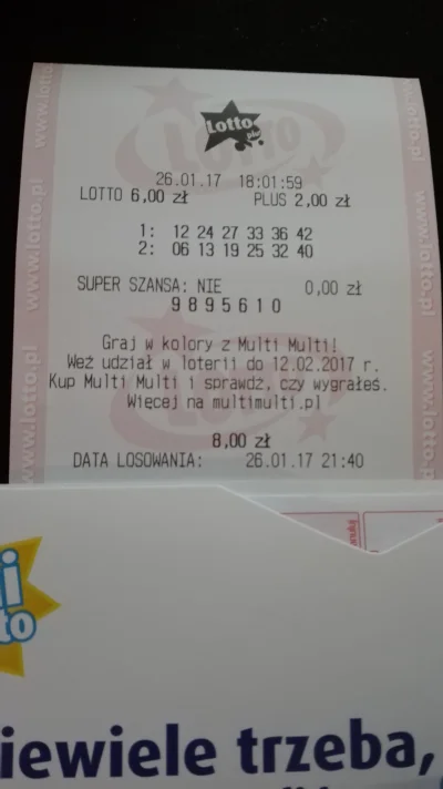 daaniel121 - Mirki planuję rozpocząć serię z #lotto, że będę puszczał zakłady na duży...