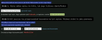 K.....a - z przyczyn niezależnych ode mnie musiałam przełożyć losowanie na dzisiaj ra...