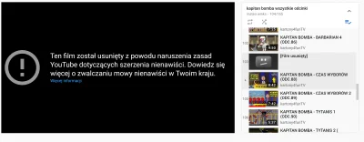 GienekMiecio - YouTube usunął 87 odcinek Kapitana Bomby za "mowę nienawiści". 
Napra...