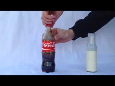 Middle-Earth - Fajny eksperyment z coca cola i mlekiem #cocacola #eksperyment #chemia...