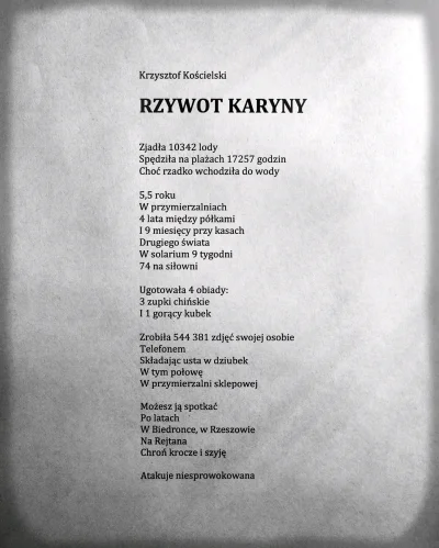 Yossarian82 - #poezja #karyna
