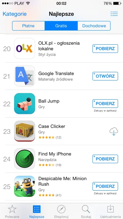 Crypton3 - No i po 9 dniach po wypuszczeniu aplikacji na iOSa jest 23 miejsce w najle...