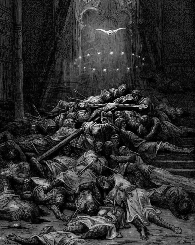 myrmekochoria - Gustave Doré, Krzyżowcy, XIX wiek. Wrzucę więcej.

Tutaj wszystkie ...