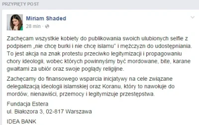 PatologiiZew - Miriam już zaczyna trzepać kasę na naiwniakach. Zaczną naiwniacy wpłac...