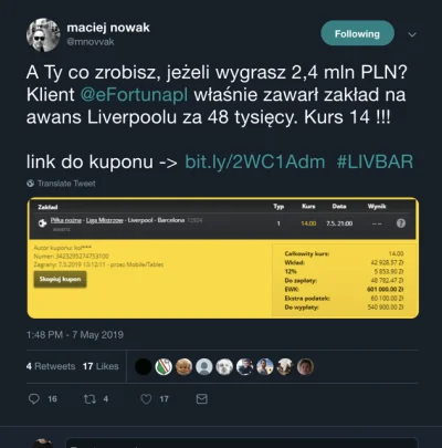 netzwerk69 - Pod tym tweetem ludzie zwyzwyali typka co postawil 48k ze jest debilem. ...