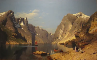 Hoverion - Adelsteen Normann (1848-1918 Norwegia)
From the Romsdal Fjord, 1875
#mal...