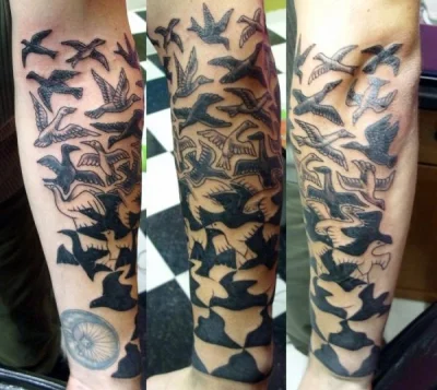 antros - #kaczo #tatoo #tatuaz #esher