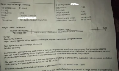 fredie - Mirasy, jest ktoś w stanie rozszyfrować co zostało wymienione w czasie napra...