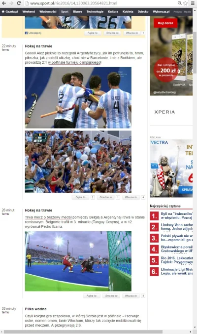 shymko - Na sport.pl relacjonują właśnie mecz hokeja na trawie...
SPOILER

#fail #...
