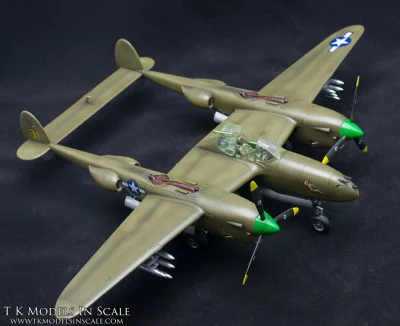 Patatajec - Czołem Mirki z #modelarstwo i #tkmodels ostatnio skończyłem P-38L -5-LO L...