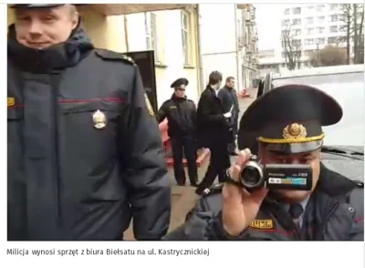 szurszur - Białoruska milicja weszła do biura tv Biełsat w Mińsku. Skonfiskowano 11 k...