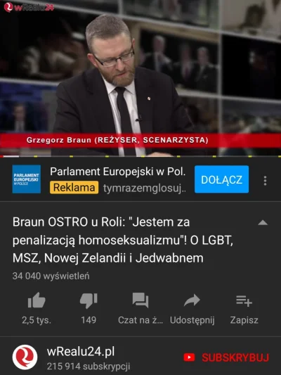 PreczzGlowna - Wolnościowiec w akcji xD

Grzegorz Braun: sodomici do więzienia, Biedr...