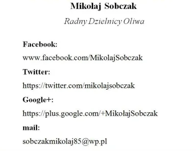 M.....y - @MikolajDominikSobczak-RadnyOliwy: