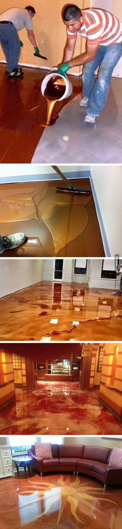 l.....l - Metallic epoxy floor.

#budownictwo #heheszki #cebula