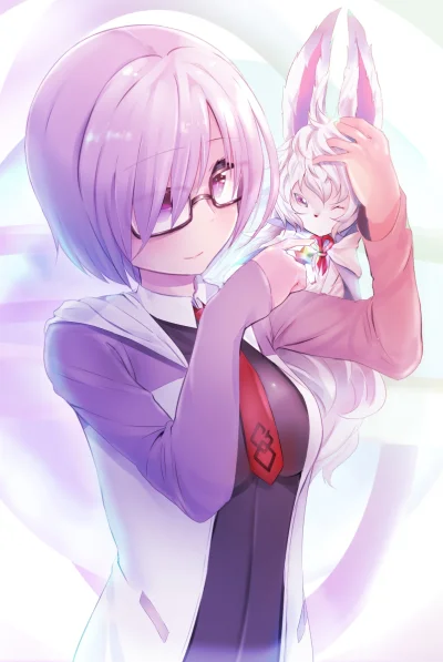 l.....f - (｡◕‿‿◕｡)
#randomanimeshit #fate #fategrandorder #shielder #fou #meganekko ...