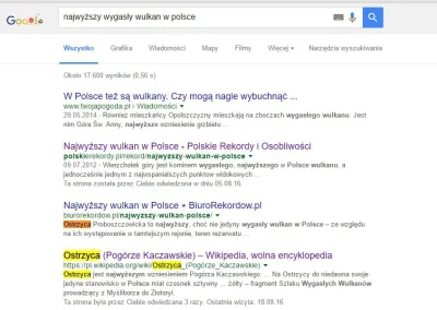 sadek - @Ragnarokk: http://polskierekordy.pl/rekord/najwyzszy-wulkan-w-polsce Google ...