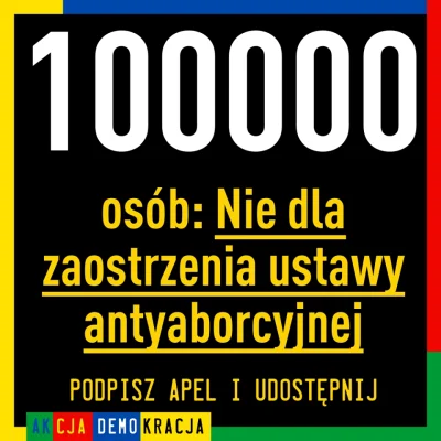 Andreth - Jest 125 tys podpisów, z taka liczbą nawet internetowe petycje zaczynają mi...