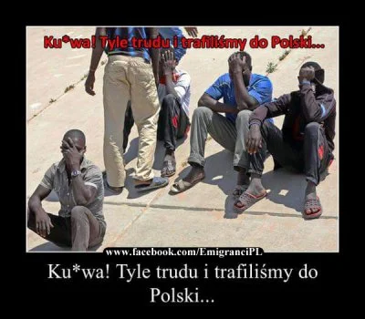natjes - @SynuZMagazynu: 
Ku*wa! Tyle trudu i trafiliśmy do Polski... 

 Ku*wa! Tyl...