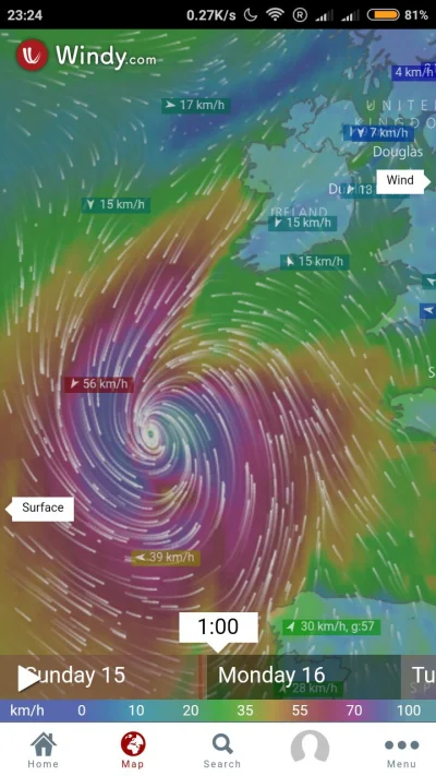 v3637k4 - Ofelia coraz bliżej. Żegnajcie.

#huragan #irlandia #ophelia