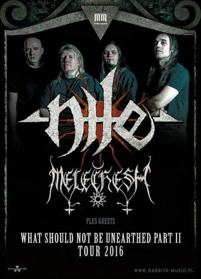 pekas - #metal #deathmetal #nile #koncert
Pięknie :)

NILE na dwóch koncertach w P...
