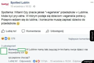 Tobiass - A wy znacie wegańskie przedszkole w Lublinie?
#lublin #heheszki #weganizm