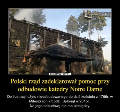 ksaler - Spalony zabytkowy kościół w Mileszkach w Łodzi. Tak wiem - nie ma co porówny...