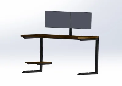 mosci_K - Własnie jestem w trakcie modelowania biurka do pracy (monitory są wstawione...