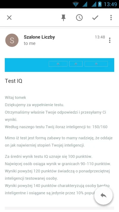 el_doopa - wynik bardzo przesadzony.
szkoda, że IQ nie ma to żadnego wymiernego prze...