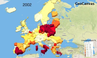 joginek - Animowana mapa bezrobocia w Europie od 2002 do 2012 roku



#ekonomia #gosp...