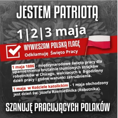 m.....o - Standardowo jak co roku :) 
#swietopracy #patriotyzm #polska #ruchnarodowy...