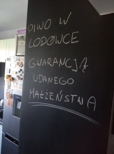 niemamnaimiepszemek - Zostawiłem żonie propagandowe hasło na ścianie. Oby zadziałało ...